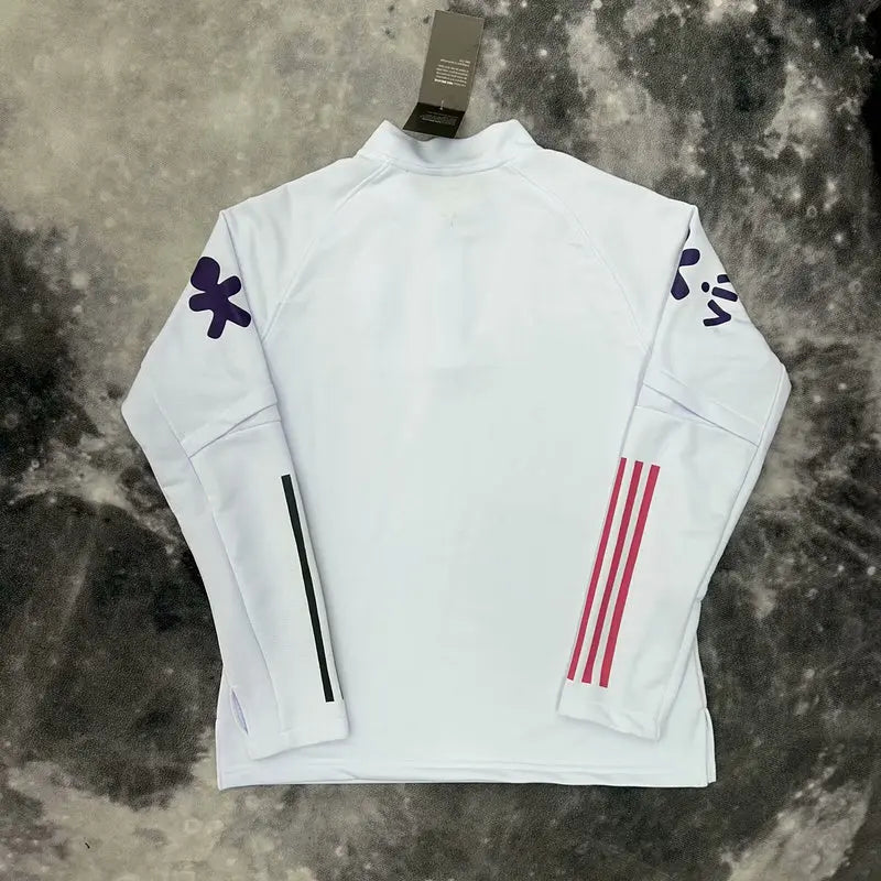 Brazil Zip-Up Sweater - White