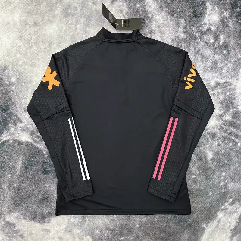 Brazil Zip-Up Sweater - Black