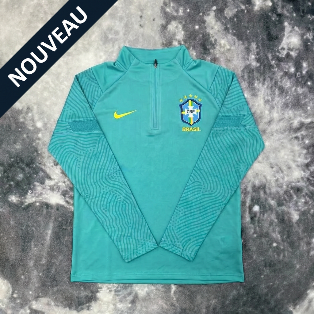 Brazil Zip-Up Sweater - Blue