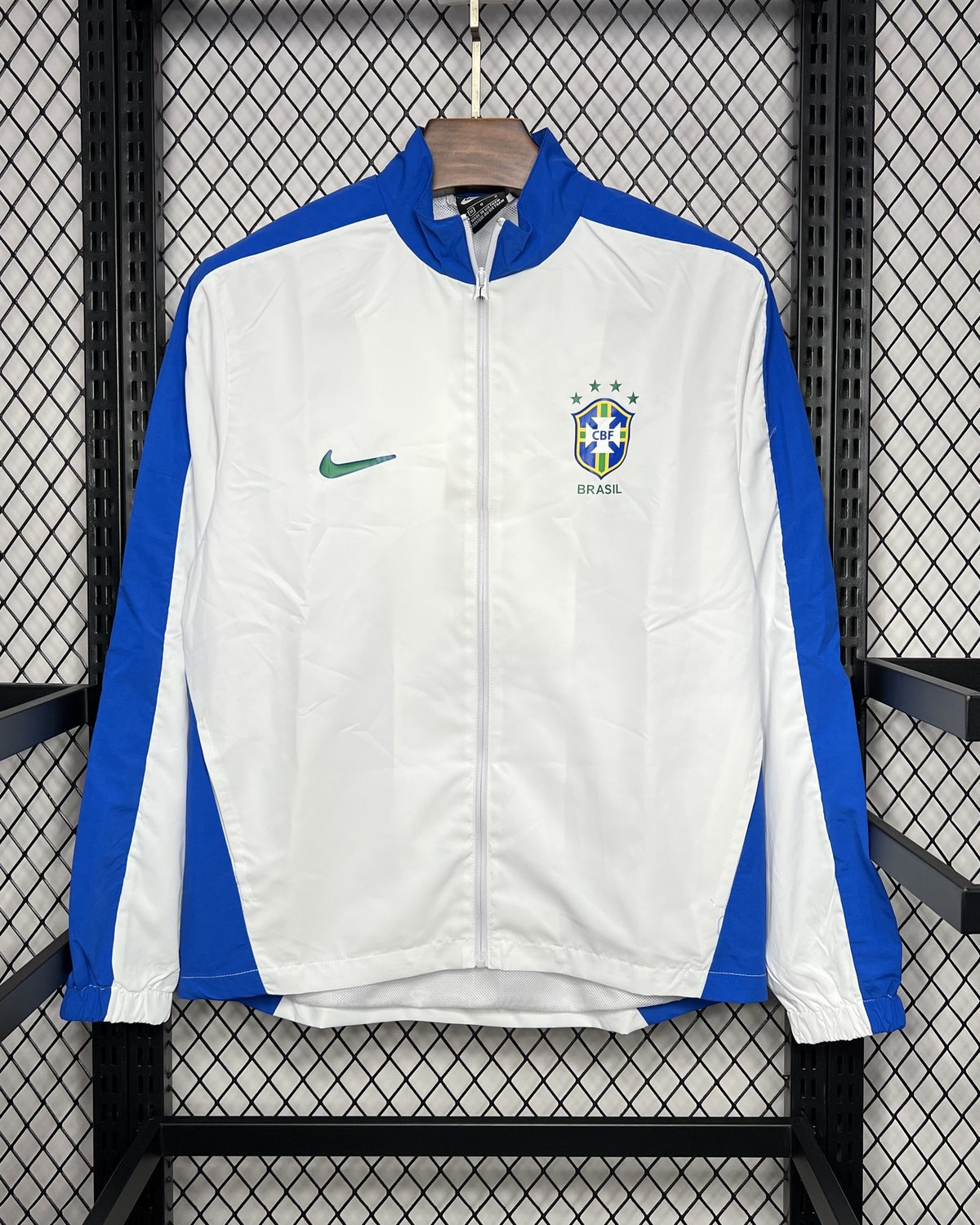 Brazil Retro 1994 Jacket - White & Blue